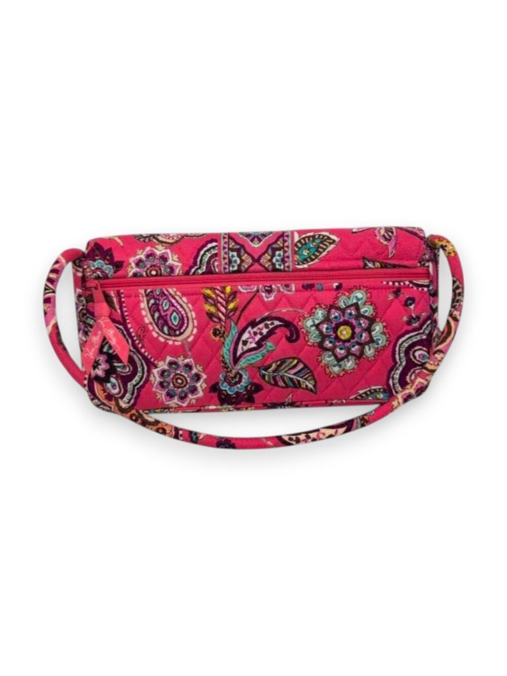 Vera Bradley Love Knot Pink Floral Paisley Tote Shoulder Bag Clutch - Picture 3 of 8
